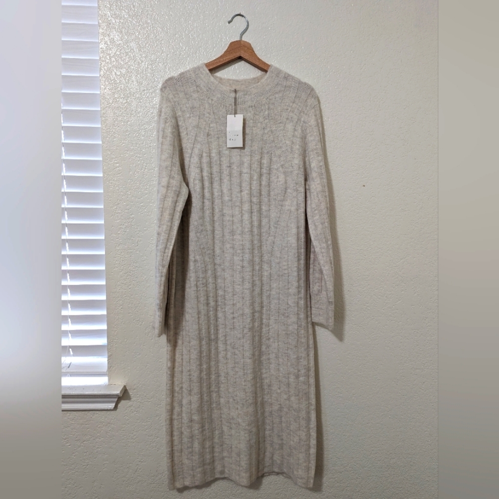 Creme Sweater Dress